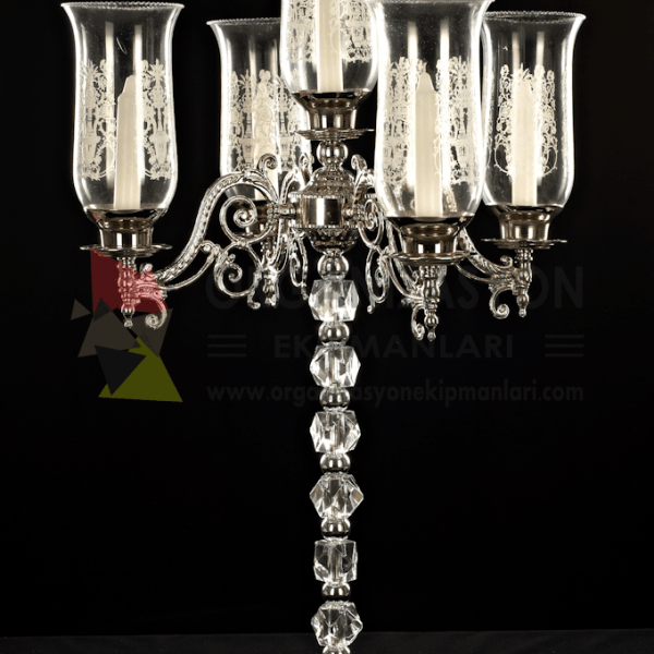 5 kavuk tasli klasik samdan 600x600 - 5 Kollu Kavuk Taşlı Klasik Şamdan