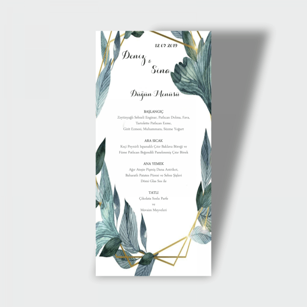 Menü Kartı Tasarımı 05