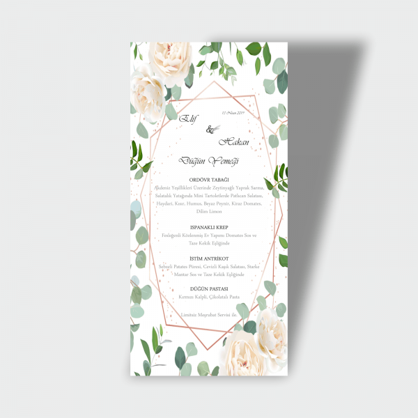 Menü Kartı Tasarımı 06