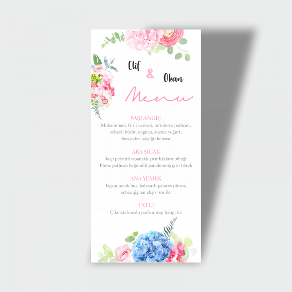 Menü Kartı Tasarımı 07