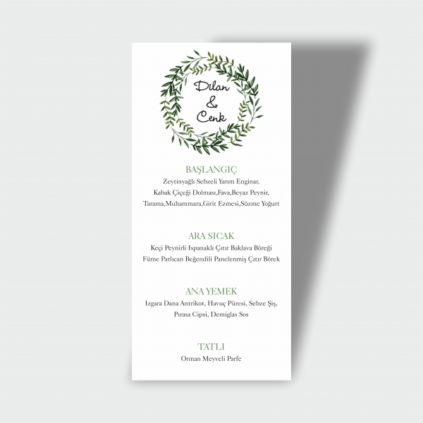 Menü Kartı Tasarımı 09