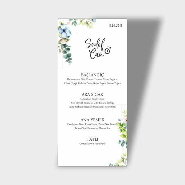 Menü Kartı Tasarımı 11