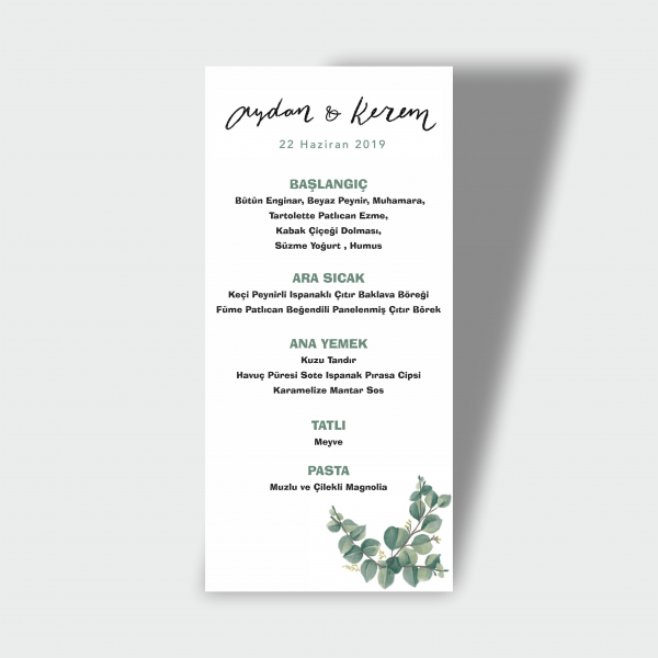 Menü Kartı Tasarımı 13