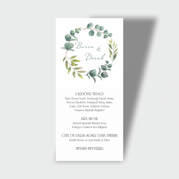 Menü Kartı Tasarımı 14