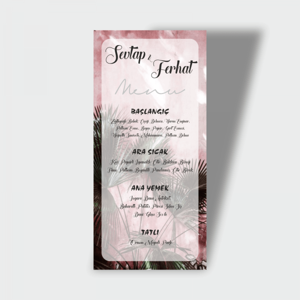 Menü Kartı Tasarımı 16