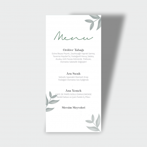 Menü Kartı Tasarımı 17