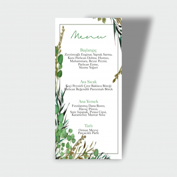 Menü Kartı Tasarımı 19